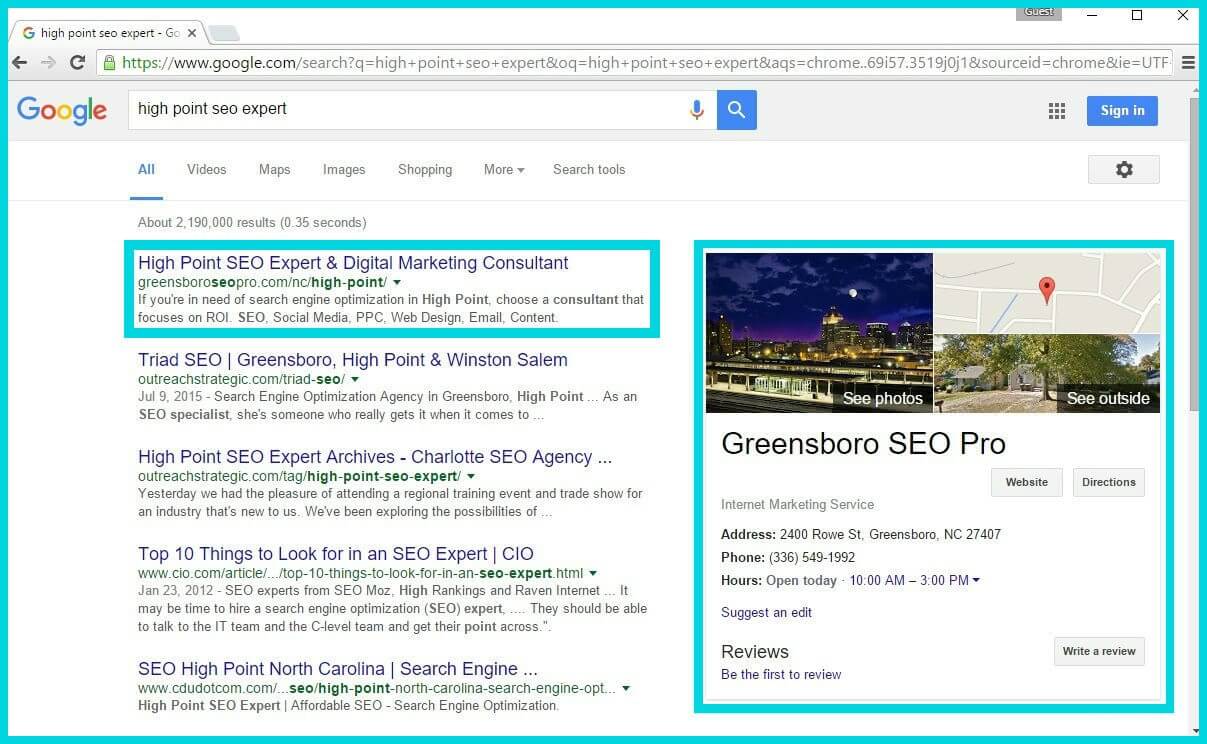 "High Point SEO Expert" - Outcompeting High Point Marketing Firms in Their Own Backyard