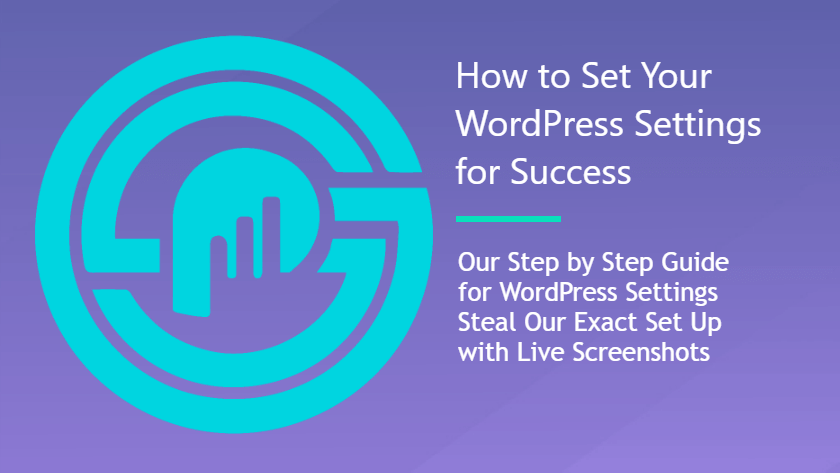 WordPress Settings How To Guide Header